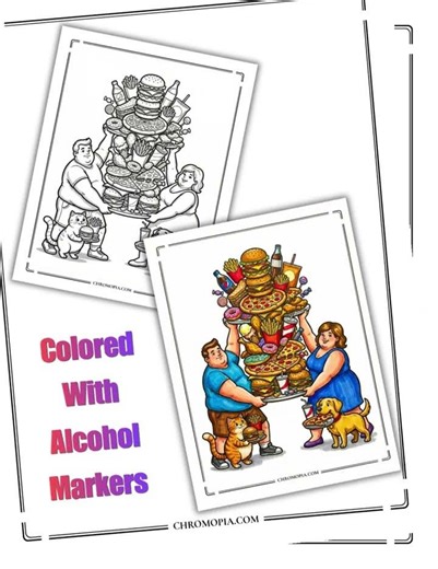 Watch These Fast Food Coloring Pages Come to Life 🍔 Junk Food Printable PDF (30 Pages)