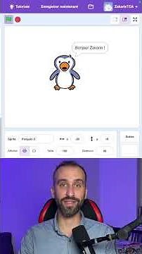 How do I make a character speak in Scratch?