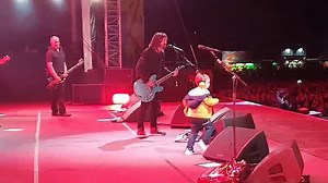 Foo Fighters fan, 5, rocks out with Dave Grohl onstage