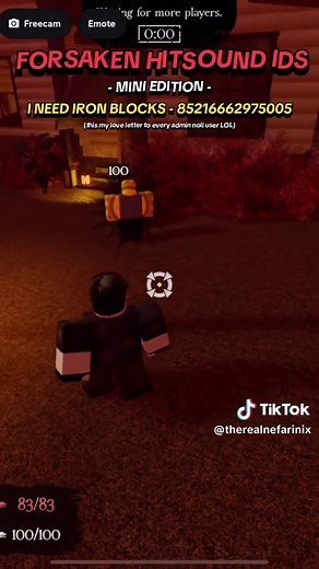 Forsaken Hitsound IDs: I Need Iron Blocks in Roblox