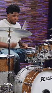 The Rogers Drums and Hardware Powertone Drum Set 20/12/14 - Gold/Silver Two Tone ($1,595). The kit features 5-ply maple/poplar shells with 2-ply reinforcement hoops, 45 degree bearing edges, and Rogers iconic fruitwood interior stained shells. Check it out now at https://memphisdrumshop.com/rogers-powertone-drum-set-20-12-14-gold-silver-two-tone-pt0320gstt #drums #drumshop #rogersdrums | Memphis Drum Shop & myCymbal.com