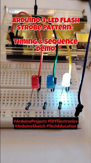 Flash Strobe Pattern: Arduino Timing & Sequence Demo