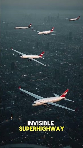 Why do planes flying over the Atlantic Ocean follow such a narrow path? 🌊✈️ ✈️ Jet Stream Highway 🌍