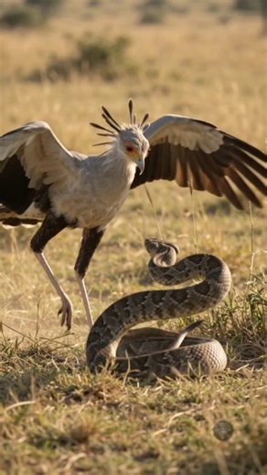 Secretary Bird: This Bird Kills Snakes With Its Feet! 🐦🐍 | Wildlife Facts