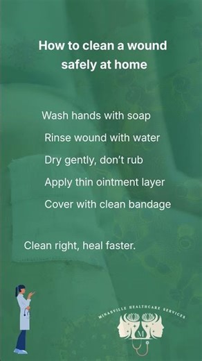 How to clean a wound safely at home #shorts