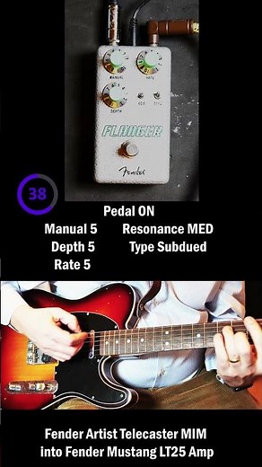 Fender Hammertone Flanger Guitar Pedal Demo