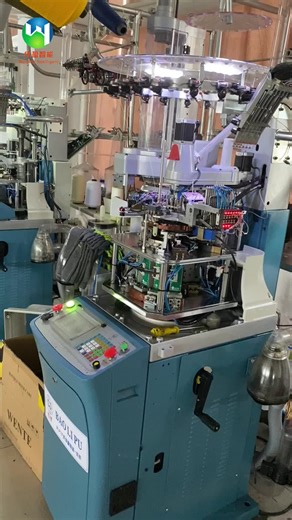 Revolutionize your sock production with our advanced technology! Make fashionable socks effortlessly! 🧦💪 #Sockmachine #FashionTrend #machine