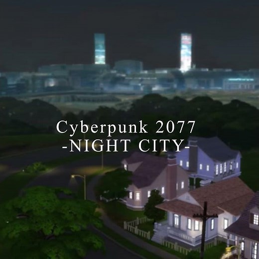Sims 4 CC - Cyberpunk 2077 Night City #shorts #sims4 #cyberpunk2077 #cyberpunkedgerunners