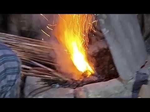 Blacksmith Boy is live. blackcksmith made of nails.