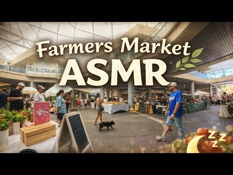 Farmers Market Booth ASMR | Real Market Sounds | No Talking