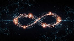 An Intricate Display of Infinite Connections: A Dynamic Visualization of Energy Flow Patterns Intertwining in a Mesmerizing Infinity Loop | Premium Stock Video Footage