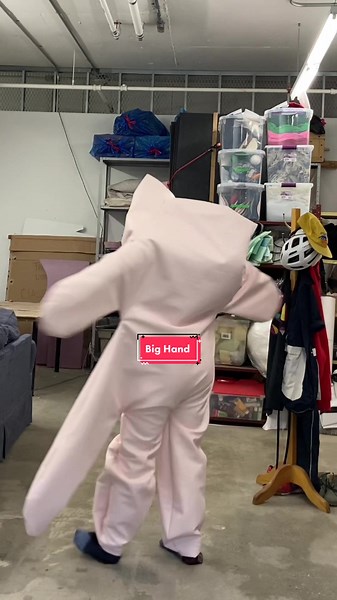 WIP on big hand costume #costumemaking