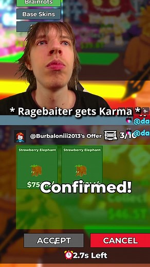 Zuschauer Schenkt mir einen OG Strawberry Elephant in Roblox Steal a Brainrot