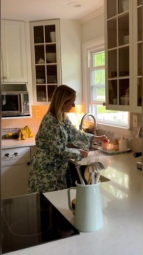 Slow Morning Routine in Designer Bathrobe