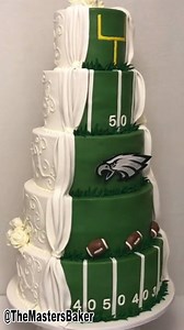874K views · 9.4K reactions | This isn't your average wedding cake. It's a Philadelphia Eagles cake! #FlyEaglesFly | FOX 29 | Facebook