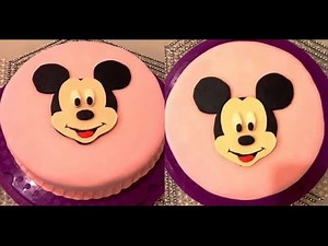 DIY: Micky Maus Torte/Motivtorte/Geburtstagstorte/micky mouse cake