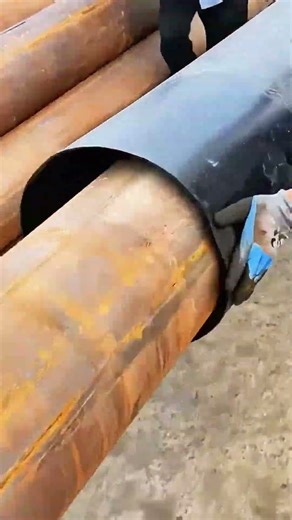 Polyurethane insulation pipe installation process #amazing