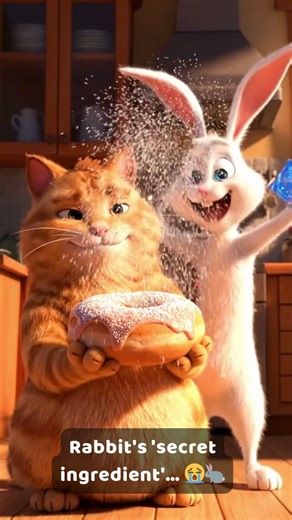 😂Rabbit’s Powder Prank Ends in EXPLOSION! 🍩💥🐱🐇