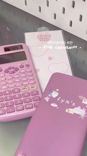 Casio Pink Calculator - Cute Aesthetic Design