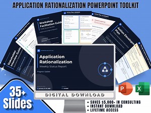 Application Rationalization Powerpoint Toolkit, Gartner TIME Framework Templates, Tech Modernization, Project Management, Excel Dashboard - Etsy Canada