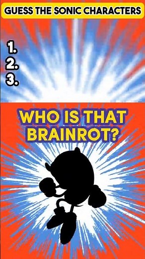 Guess The Sonic Character! (Can You Name Them All?)