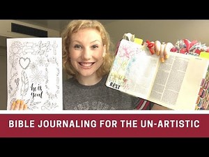 Bible Journaling When You Are Not "Artistic" - 4 Things To Try!