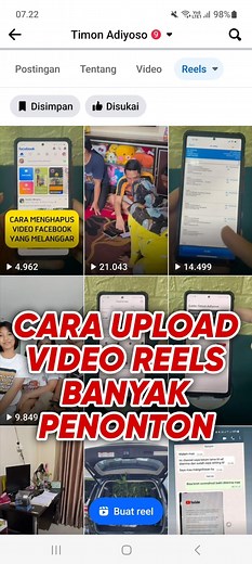 Tips upload video Facebook Pro banyak Penonton | Timon Adiyoso