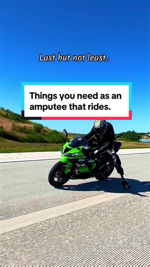 My leg flew off while riding my motorcycle and it was the scariest, saddest, funniest and most embarrassing thing that has ever happened to me while riding. It remains one of the most unforgettable moments in my riding history. Unlike other amputees that ride, I cannot hop, squat, run, bare significant weight or pivot freely and comfortably. Learn from my mistakes as I share them with you. Take my advice and you’ll be very successful at staying alive. (You cannot put a price on that) 🫡 An amput