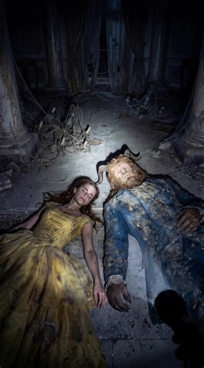 They never let go... Not even at the end. A forgotten fairy tale. Video created with Growthflicks, non-commercial project. #beautyandthebeast #aivideo #growthflicks #darkfairytale #cinematicai