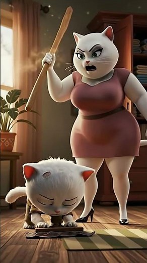 The Kitten Gets Punished by Mom Cat… and the Ending Will Melt Your Heart 😺💢🐱💗