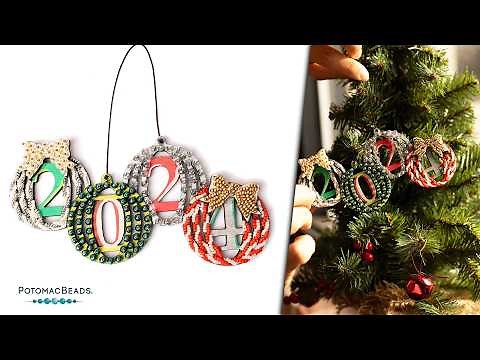 2024 Christmas Ornament - DIY Jewelry Making Tutorial by PotomacBeads