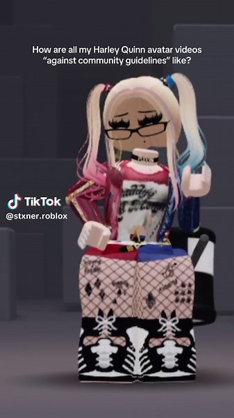 ? Ts gon pmo I’ve made 3 different videos with 3 different audios and they’ve gotten shadowed ☠️ #robloxavatar #roblox #robloxfyp #harleyquinnavatar #robloxtiktok