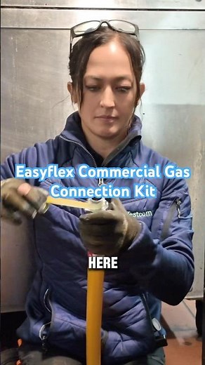 Easyflex Commercial Gas Connection Kit install. #gasfitting #gasfitter #plumbing