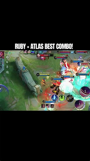 Ruby x Atlas best combo! #mobilelegends #mlbb #shorts