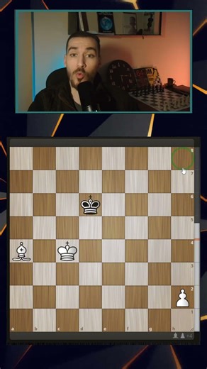 قاعدة مهمة جدا في نهايات الشطرنج ! الفيل الخاطئ