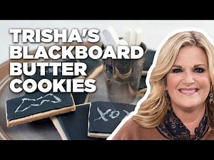 Trisha Yearwood Makes Blackboard Butter Cookies | Trisha's Southern Kitchen | Food Network