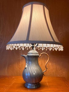 Unique Victorian English Pewter Teapot Lamp - Etsy