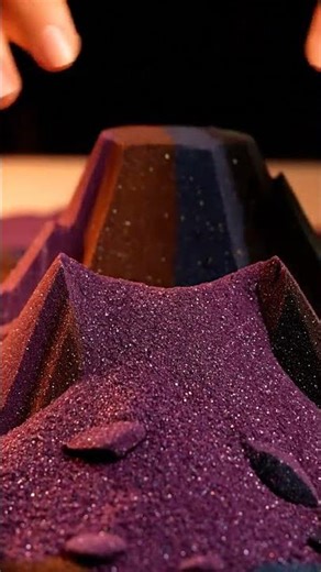 Ultra-Realistic Kinetic Sand ASMR — Dark Cascading Ridges & Hypnotic Crumble #asmr