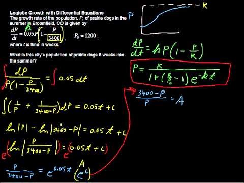 How to use Logistic Growth and Differential Equations - Calculus Tips