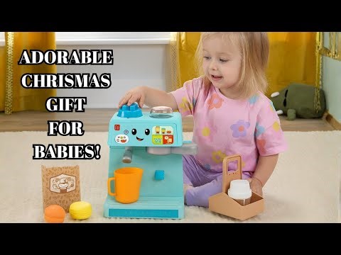 Cutest Baby Christmas Gift | Fisher-Price Laugh & Learn Coffee Café Toy Review