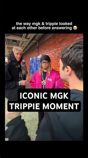 the way mgk & trippie redd looked at each other😭 btw their collab EP "genre:sadboy" is so underrated