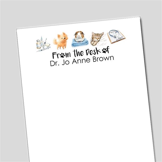 Veterinarian Notepads, Pet Hospital, Vet Graduation Gift, Veterinarian Technician, Vet Tech Gift, Small Animal Vet Hospital, Vet Nurse, DVM - Etsy