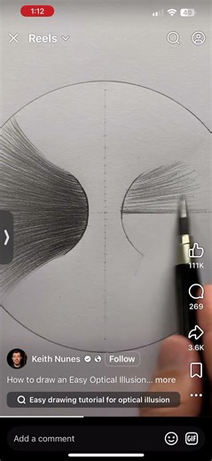 How to draw optical illusions