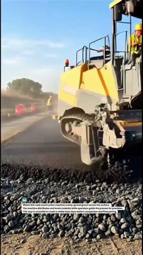 Gravel Road Leveling Machine in Action | #Construction #Roadwork #HeavyEquipment