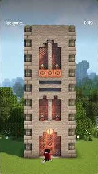 "Minecraft Clock Tower ⏰🎀 – Epic Build in Shorts!"