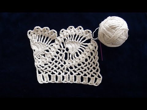 How to Crochet Lace Trim Edging Pattern #710│by ThePatternFamily