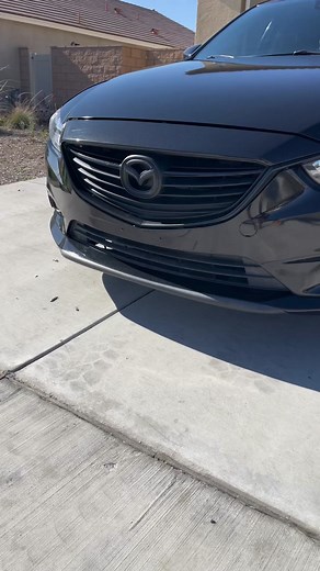 2017 Mazda 6 Gloss Black Metallic Wrap with Chrome Delete and Blacked Out Wheels