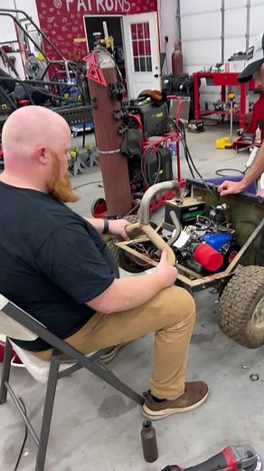 “When you lie on your application but still get the job.” We made a custom exhaust for the hot rod kart! #RedBeardsGarage #Fabrication #Exhaust #HotRod #GoKart #Tillotson #Briggs #Shriners | Red Beards Garage