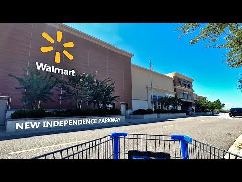 Shopping at Walmart Supercenter on New Independence Parkway in Winter Garden, Florida - Store 110