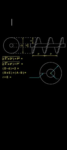 Fórmulas p/ Calcular Rosca Transportadora. ( Helicoidal ) | Andre Tome